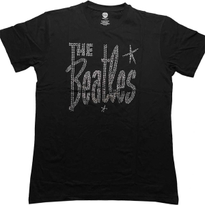 The Beatles - Retro Logo Diamante Uni Bl    in the group MERCHANDISE / T-shirt / Pop-Rock at Bengans Skivbutik AB (5528980r)
