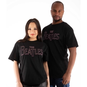 The Beatles - Drop T Embroidered Uni Bl    in the group MERCHANDISE / T-shirt / Pop-Rock at Bengans Skivbutik AB (5528983r)