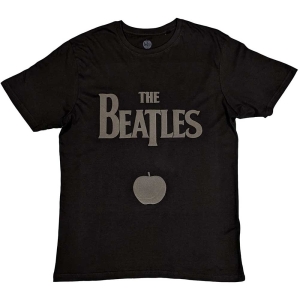 The Beatles - Drop T Logo & Apple Hi-Build Uni Bl    in the group MERCH / T-Shirt /  at Bengans Skivbutik AB (5528986r)