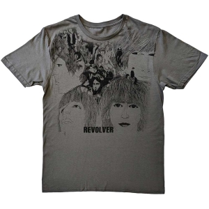 The Beatles - Revolver Uni Grey    in the group MERCHANDISE / T-shirt / Pop-Rock at Bengans Skivbutik AB (5528987r)