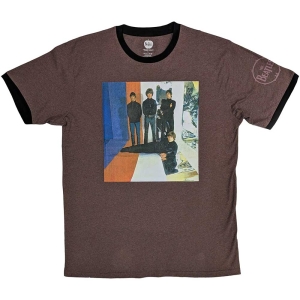 The Beatles - Stripes Ringer Uni Maroon    in the group MERCHANDISE / T-shirt / Pop-Rock at Bengans Skivbutik AB (5528994r)