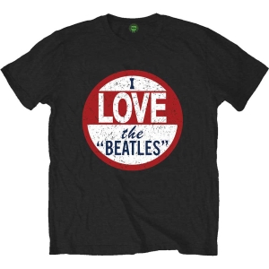 The Beatles - I Love The Beatles Single Print Uni Bl   in the group MERCH / T-Shirt /  at Bengans Skivbutik AB (5529000r)