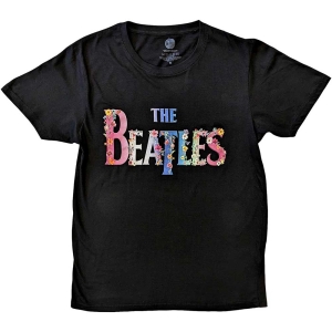 The Beatles - Floral Logo Uni Bl    in the group MERCH / T-Shirt /  at Bengans Skivbutik AB (5529006r)