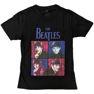 The Beatles - Portraits Uni Bl    in the group MERCH / T-Shirt /  at Bengans Skivbutik AB (5529012r)