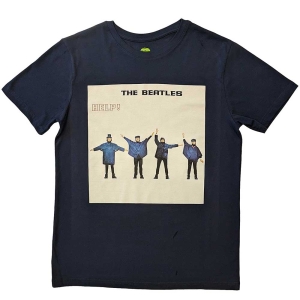The Beatles - Help! Album Cover Uni Navy    in the group MERCH / T-Shirt /  at Bengans Skivbutik AB (5529015r)