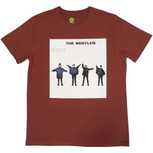 The Beatles - Help! Album Cover Uni Red    in the group MERCH / T-Shirt /  at Bengans Skivbutik AB (5529016r)