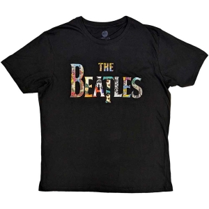 The Beatles - Logo Treatment Uni Bl    in the group MERCH / T-Shirt /  at Bengans Skivbutik AB (5529026r)