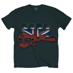 The Beatles - Guitar & Flag Uni Bl    in the group MERCH / T-Shirt /  at Bengans Skivbutik AB (5529041r)
