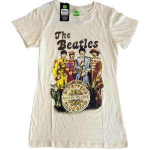 The Beatles - Sgt Pepper Band & Drum Lady Natrl    in the group MERCH / T-Shirt /  at Bengans Skivbutik AB (5529048r)