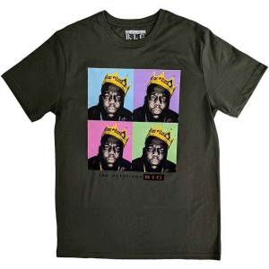 Biggie Smalls - Crown Pop Art Uni Green    in the group MERCHANDISE / T-shirt / Hip Hop-Rap at Bengans Skivbutik AB (5529458r)