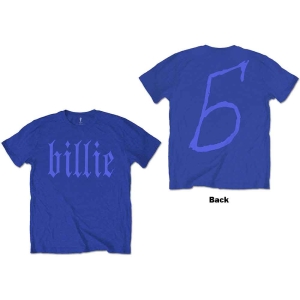 Billie Eilish - Billie 5 Uni Blue in the group MERCHANDISE / T-shirt / Pop-Rock at Bengans Skivbutik AB (5529471r)