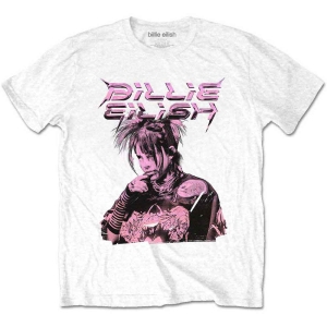 Billie Eilish - Purple Illustration Uni Wht    in the group MERCHANDISE / T-shirt / Pop-Rock at Bengans Skivbutik AB (5529476r)