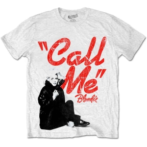 Blondie - Call Me Uni Wht    in the group MERCHANDISE / T-shirt / Pop-Rock at Bengans Skivbutik AB (5529797r)