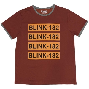 Blink-182 - Logo Repeat Ringer Uni Red in the group MERCHANDISE / T-shirt / Pop-Rock at Bengans Skivbutik AB (5529809r)