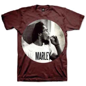 Bob Marley - Smokin Circle Uni Red    in the group MERCHANDISE / T-shirt / Reggae at Bengans Skivbutik AB (5529822r)