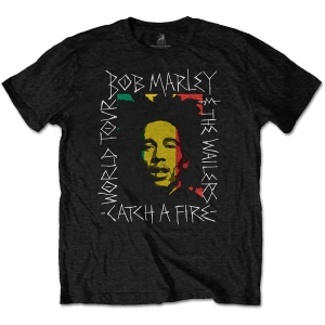 Bob Marley - Rasta Scratch Uni Bl in the group MERCHANDISE / T-shirt / Reggae at Bengans Skivbutik AB (5529830r)