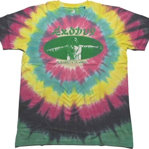 Bob Marley - Exodus Oval Uni Multi Dip-Dye    in the group MERCHANDISE / T-shirt / Reggae at Bengans Skivbutik AB (5529840r)