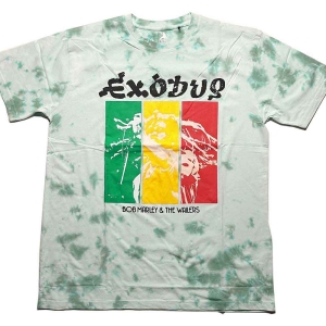 Bob Marley - Rasta Colours Uni Green Dip-Dye    in the group MERCHANDISE / T-shirt / Reggae at Bengans Skivbutik AB (5529842r)