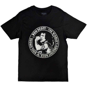 Bon Scott - Twgrrs Circle Uni Bl   (XL) in the group MERCHANDISE / T-shirt / Heavy Metal at Bengans Skivbutik AB (5529950)
