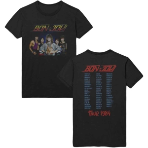 Bon Jovi - Tour '84 Uni Bl    in the group MERCHANDISE / T-shirt / Heavy Metal at Bengans Skivbutik AB (5530205r)