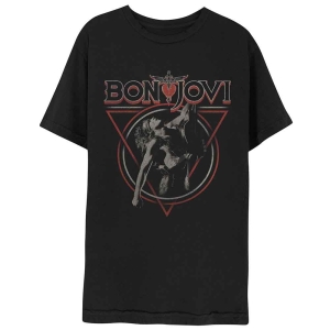 Bon Jovi - Triangle Overlap Uni Bl    in the group MERCHANDISE / T-shirt / Heavy Metal at Bengans Skivbutik AB (5530206r)