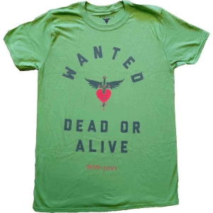 Bon Jovi - Wanted Uni Green    in the group MERCH / T-Shirt /  at Bengans Skivbutik AB (5530207r)