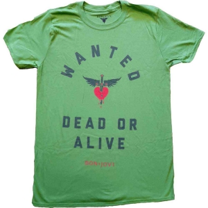 Bon Jovi - Wanted Uni Green    in the group MERCHANDISE / T-shirt / Heavy Metal at Bengans Skivbutik AB (5530207r)