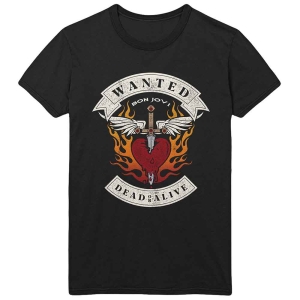 Bon Jovi - Wanted Flames Uni Bl    in the group MERCHANDISE / T-shirt / Heavy Metal at Bengans Skivbutik AB (5530208r)