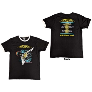 Boston - Us Tour '87 Ringer Uni Bl    in the group MERCHANDISE / T-shirt / Heavy Metal at Bengans Skivbutik AB (5530214r)