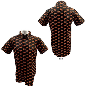 David Bowie - Logo Pattern Uni Bl Shirt:  in the group MERCHANDISE / T-shirt / Pop-Rock at Bengans Skivbutik AB (5530228r)