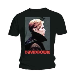 David Bowie - Low Portrait Uni Bl    in the group MERCHANDISE / T-shirt / Pop-Rock at Bengans Skivbutik AB (5530235r)