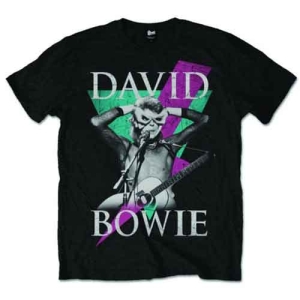 David Bowie - Thunder Uni Bl    in the group MERCHANDISE / T-shirt / Pop-Rock at Bengans Skivbutik AB (5530236r)