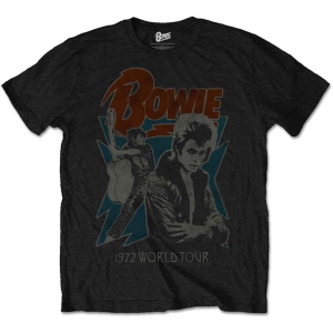 David Bowie - 1972 World Tour Uni Bl    in the group MERCH / T-Shirt /  at Bengans Skivbutik AB (5530237r)