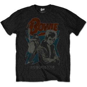 David Bowie - 1972 World Tour Uni Bl    in the group MERCHANDISE / T-shirt / Pop-Rock at Bengans Skivbutik AB (5530237r)