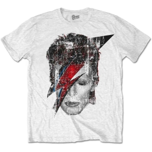 David Bowie - Halftone Flash Face Uni Wht    in the group MERCH / T-Shirt /  at Bengans Skivbutik AB (5530244r)