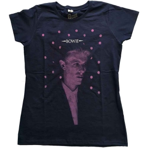 David Bowie - Dots Lady Navy  1 in the group MERCHANDISE / T-shirt / Pop-Rock at Bengans Skivbutik AB (5530629r)