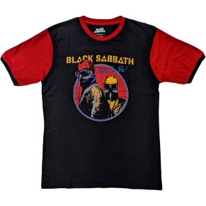 Black Sabbath - Never Say Die Uni Bl/Orange Raglan:  in the group MERCHANDISE / T-shirt / Heavy Metal at Bengans Skivbutik AB (5530661r)