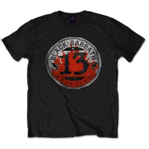 Black Sabbath - 13 Flame Circle Uni Bl    in the group MERCHANDISE / T-shirt / Heavy Metal at Bengans Skivbutik AB (5530664r)