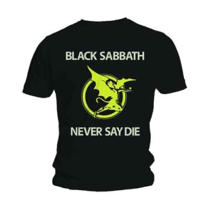 Black Sabbath - Never Say Die Uni Bl    in the group MERCH / T-Shirt /  at Bengans Skivbutik AB (5530666r)