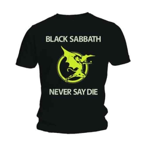 Black Sabbath - Never Say Die Uni Bl    in the group MERCHANDISE / T-shirt / Heavy Metal at Bengans Skivbutik AB (5530666r)