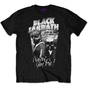 Black Sabbath - Never Say Die Grey Tone Uni Bl    in the group MERCHANDISE / T-shirt / Heavy Metal at Bengans Skivbutik AB (5530671r)