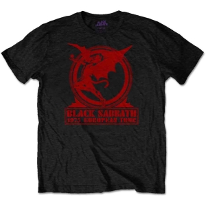 Black Sabbath - Europe '75 Uni Bl    in the group MERCHANDISE / T-shirt / Heavy Metal at Bengans Skivbutik AB (5530676r)