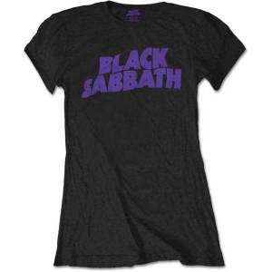 Black Sabbath - Packaged Vtge Wavy Logo Lady Bl    in the group MERCHANDISE / T-shirt / Heavy Metal at Bengans Skivbutik AB (5530700r)