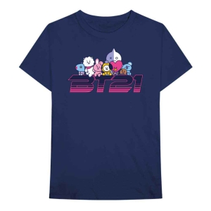Bt21 - Space Wappen Logo Uni Navy    in the group MERCHANDISE / T-shirt / K-Pop at Bengans Skivbutik AB (5530782r)