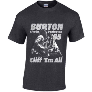Cliff Burton - Flag Retro Uni Heather     (M) in the group MERCHANDISE / T-shirt / Heavy Metal at Bengans Skivbutik AB (5530794)
