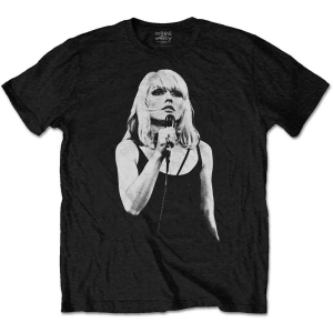 Debbie Harry - Open Mic Uni Bl in the group MERCHANDISE / T-shirt / Pop-Rock at Bengans Skivbutik AB (5531357r)