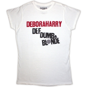 Debbie Harry - Def, Dumb & Blonde Lady Wht    in the group MERCHANDISE / T-shirt / Pop-Rock at Bengans Skivbutik AB (5531361r)