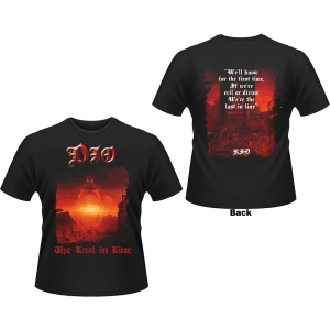 Dio - Last In Line Lyrics Uni Bl    in the group MERCH / T-Shirt /  at Bengans Skivbutik AB (5531379r)