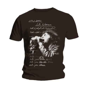The Doors - La Woman Lyrics Uni Bl  1 in the group MERCH / T-Shirt /  at Bengans Skivbutik AB (5531388r)