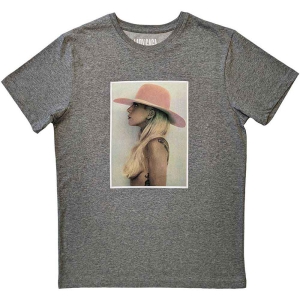 Lady Gaga - Pink Hat Uni Grey   (S) in the group OTHER / -Start Tshirt at Bengans Skivbutik AB (5531511)